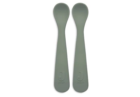 Lot de 2 Cuillères en Silicone - Ash Green - Lina et Compagnie