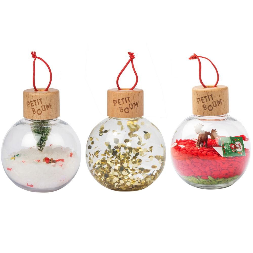 Lot de 3 Boules de Noël Sensorielles - Lina et Compagnie