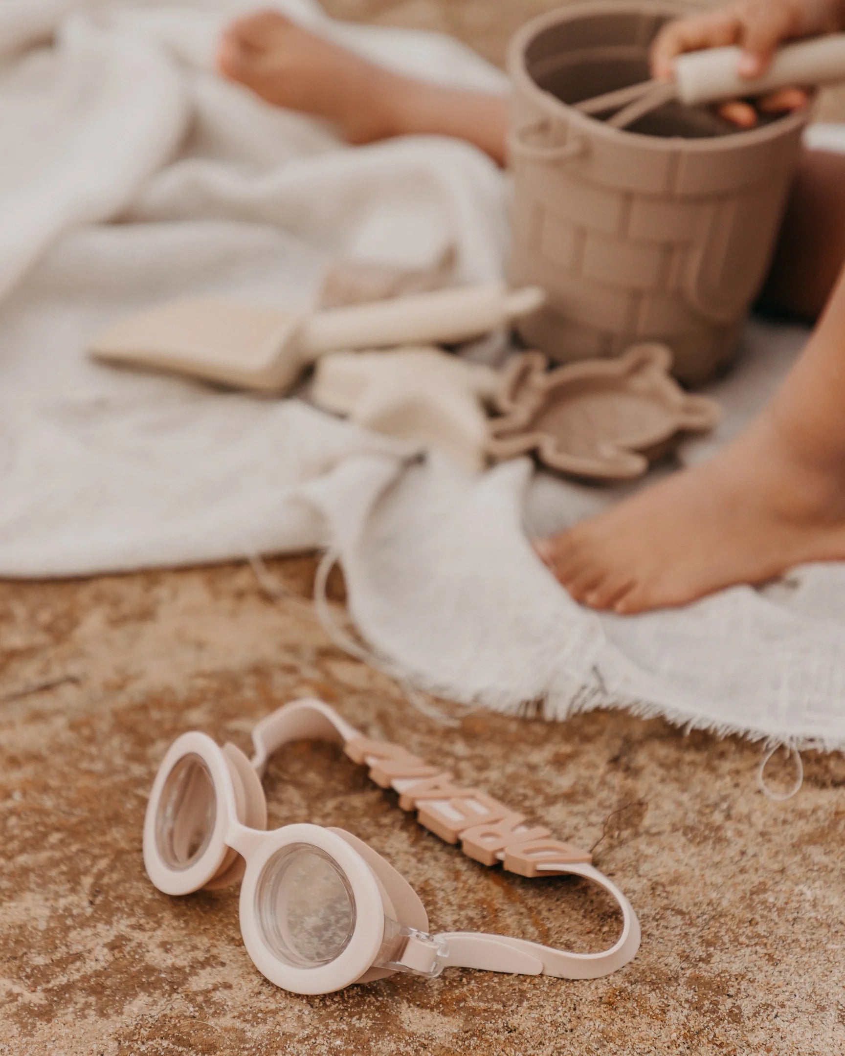 Lunettes de Piscine / Plage - Soft Blush Dream - Lina et Compagnie