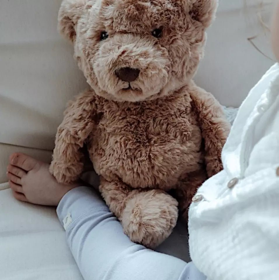 Peluche Bruit Blanc Lou l'Ours Marron - Lina et Compagnie