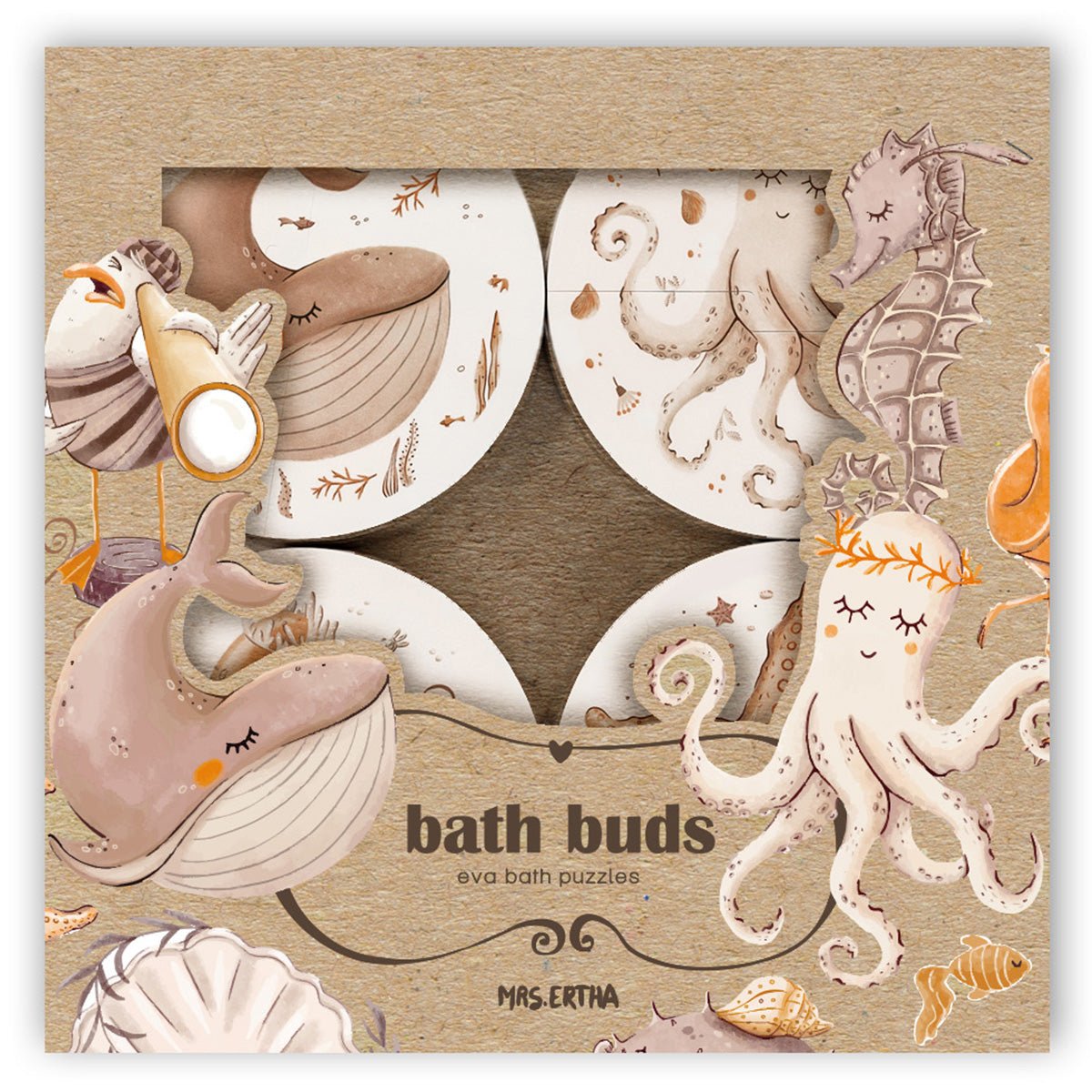 Puzzles de Bain Animaux Marins - Lina et Compagnie