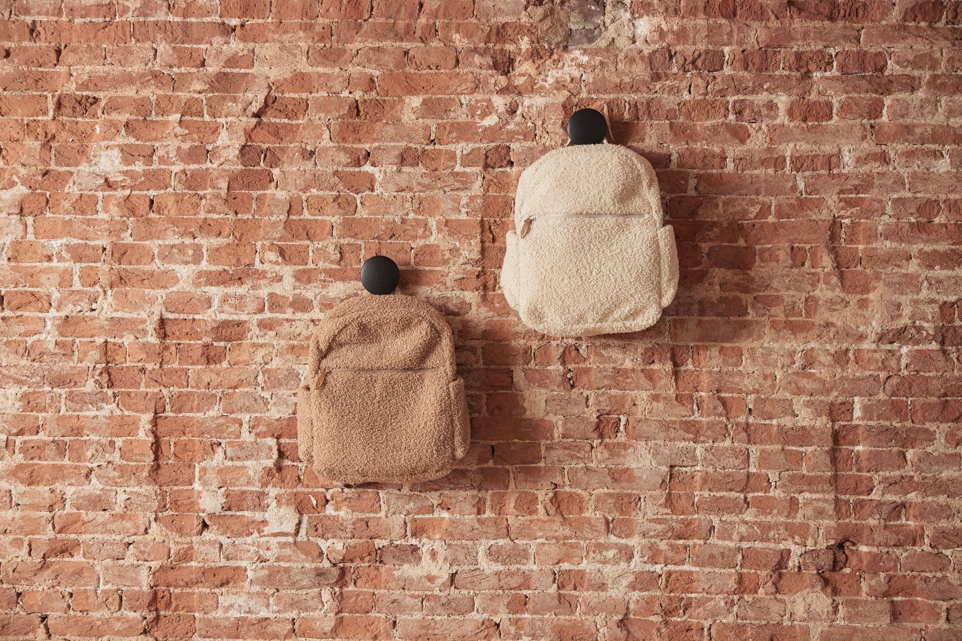 Sac à langer / Sac à dos Bouclé - Naturel - Lina et Compagnie