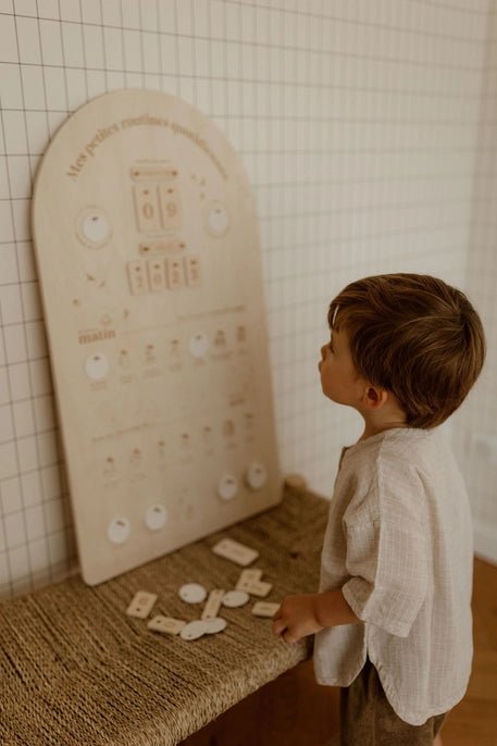 Tableau "Mes petites routines" - Lina et Compagnie