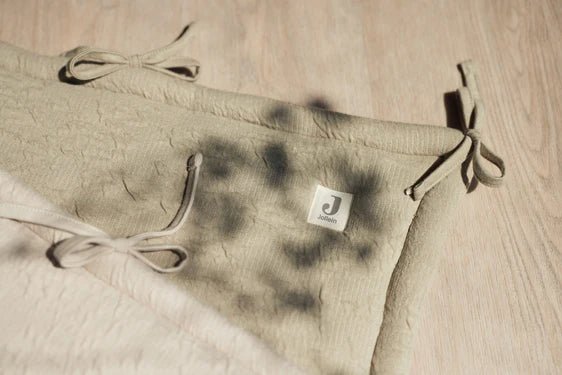 Tour de lit / Tour de parc 180x30cm Soft Waves - Olive green - Lina et Compagnie